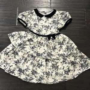 JANIE AND JACK-FLORAL TOILE TIERED DRESS (size 7)Worn Once!!